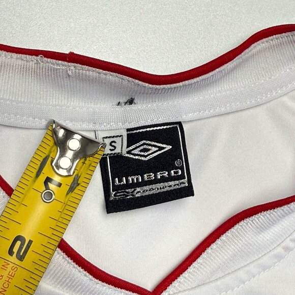 Peru FPF Umbro Soccer Jersey Mens Small White - Picture 13 of 15